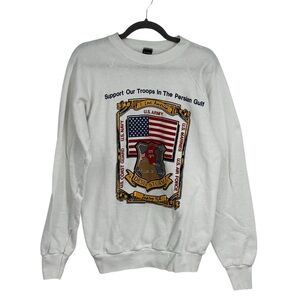 Screen Stars Vintage XL “Support Our Troops in the Persian Gulf” Sweatshirt